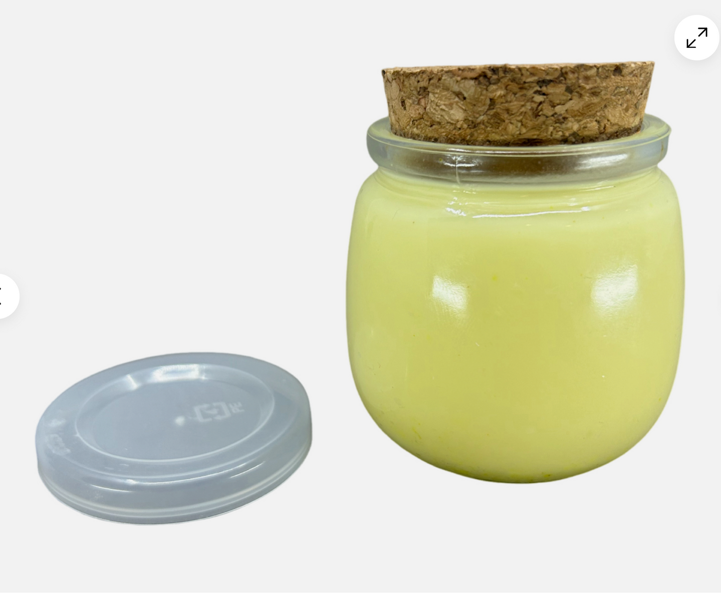 QR017 15% Yellow Lemon Scented Soy Wax Candle 7oz Jar