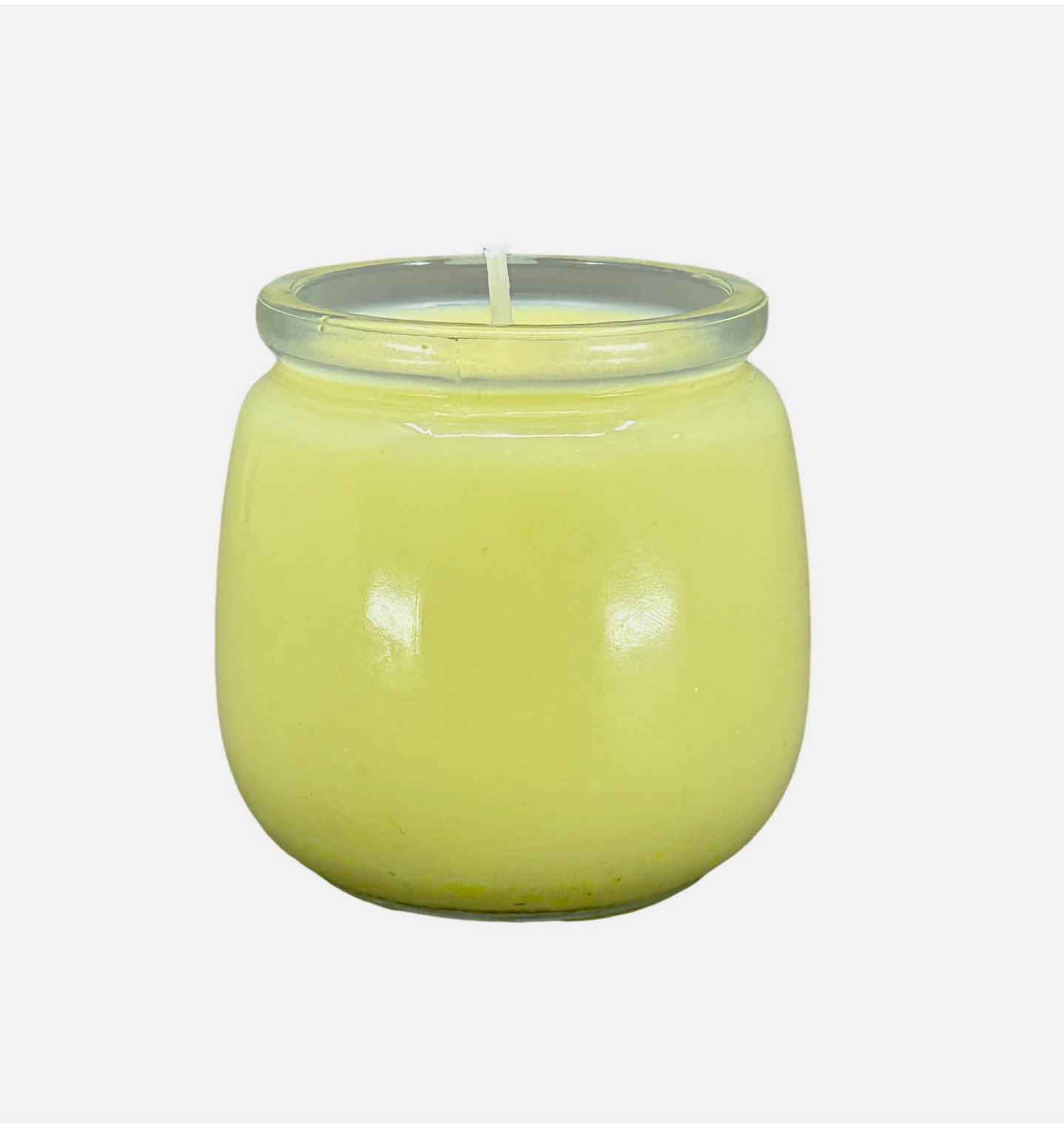 QR017 15% Yellow Lemon Scented Soy Wax Candle 7oz Jar