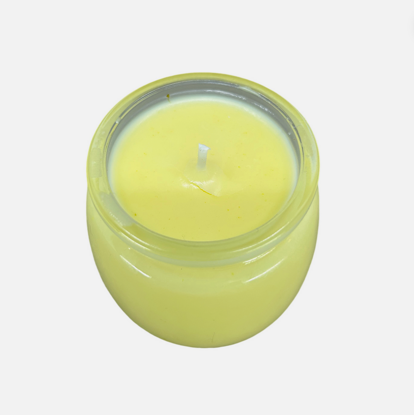 QR017 15% Yellow Lemon Scented Soy Wax Candle 7oz Jar