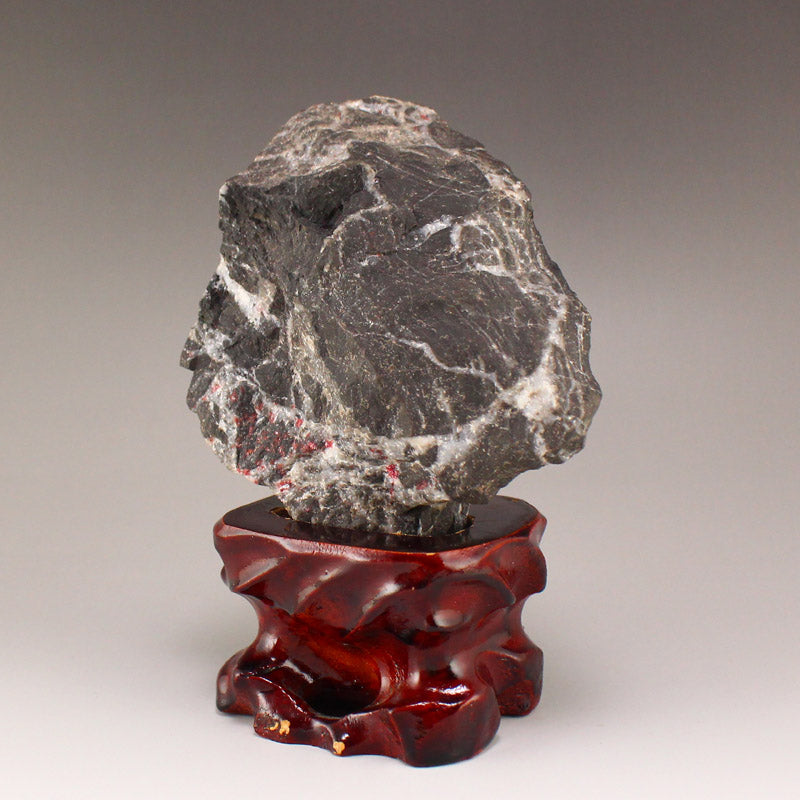 Chinese Natural Cinnabar Stone Original Stone Statue