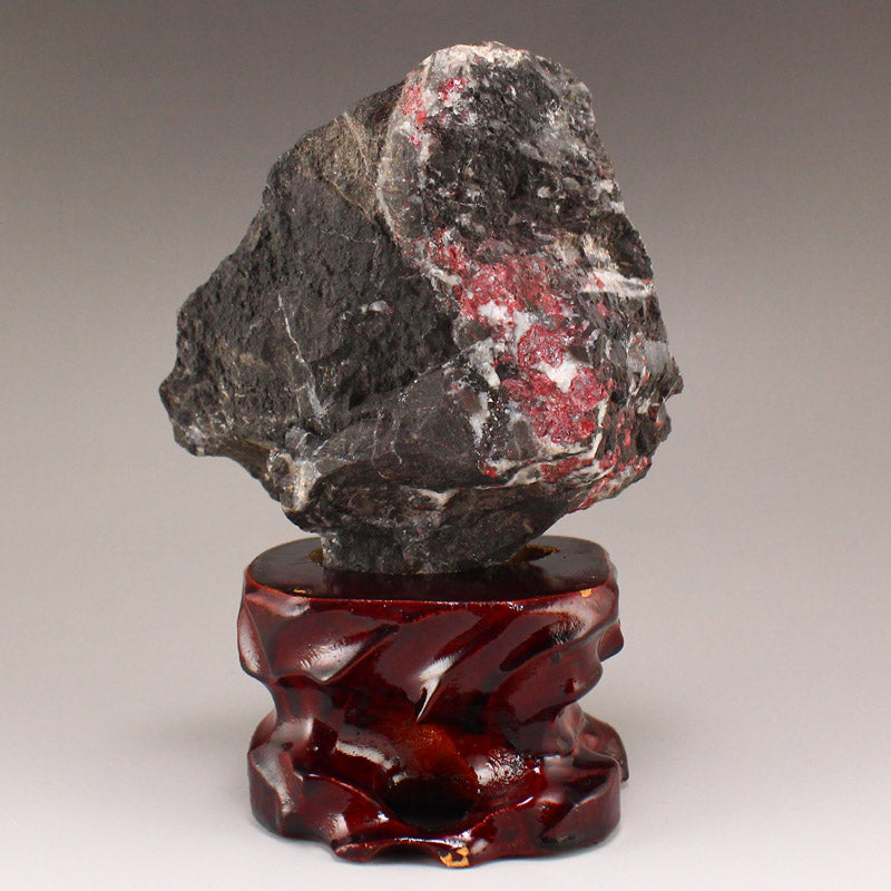 Chinese Natural Cinnabar Stone Original Stone Statue