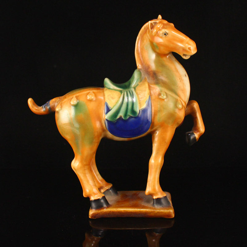 Tang Sancai Horse Porcelain Statue