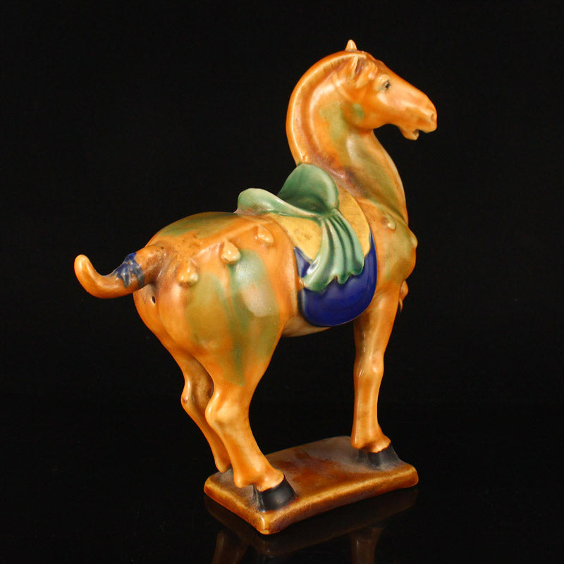 Tang Sancai Horse Porcelain Statue