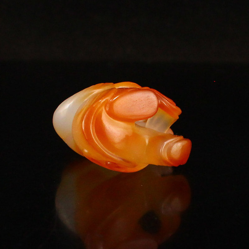 Chinese Agate Carved Kid Statue/Pendant