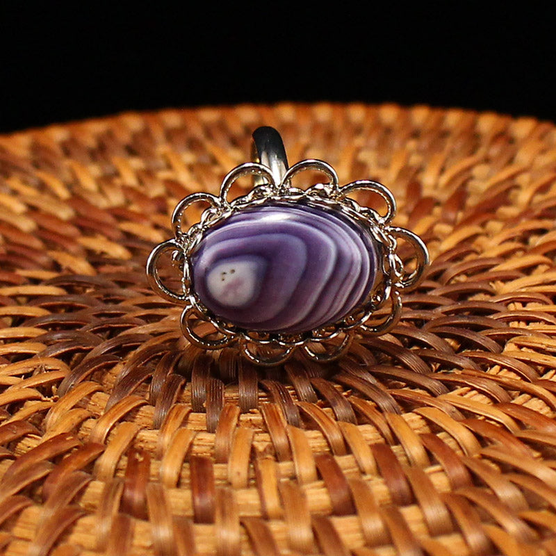 Beautiful Silver Inlay Shell Ring