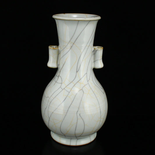 Chinese Ru Kiln Double Ears Porcelain Vase