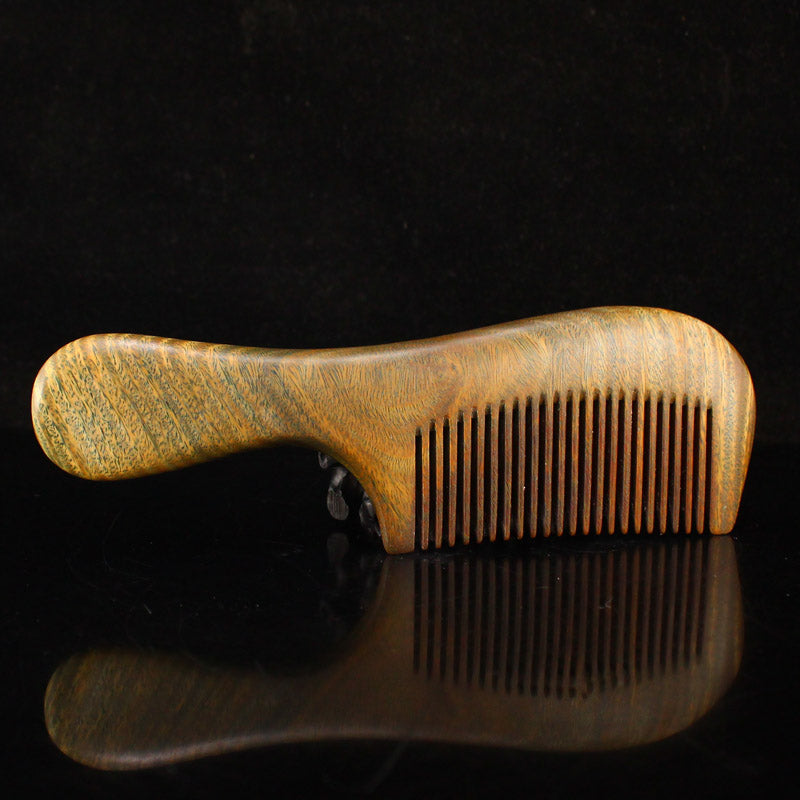 Green Sandalwood Wood Comb