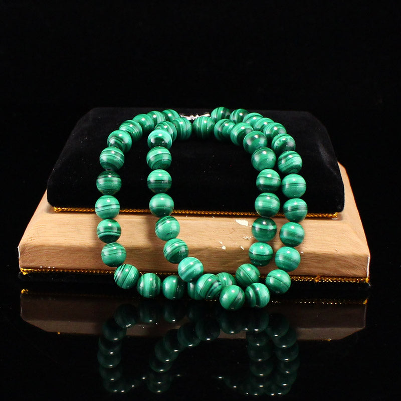 8MM Bead Turquoise Beads Necklace