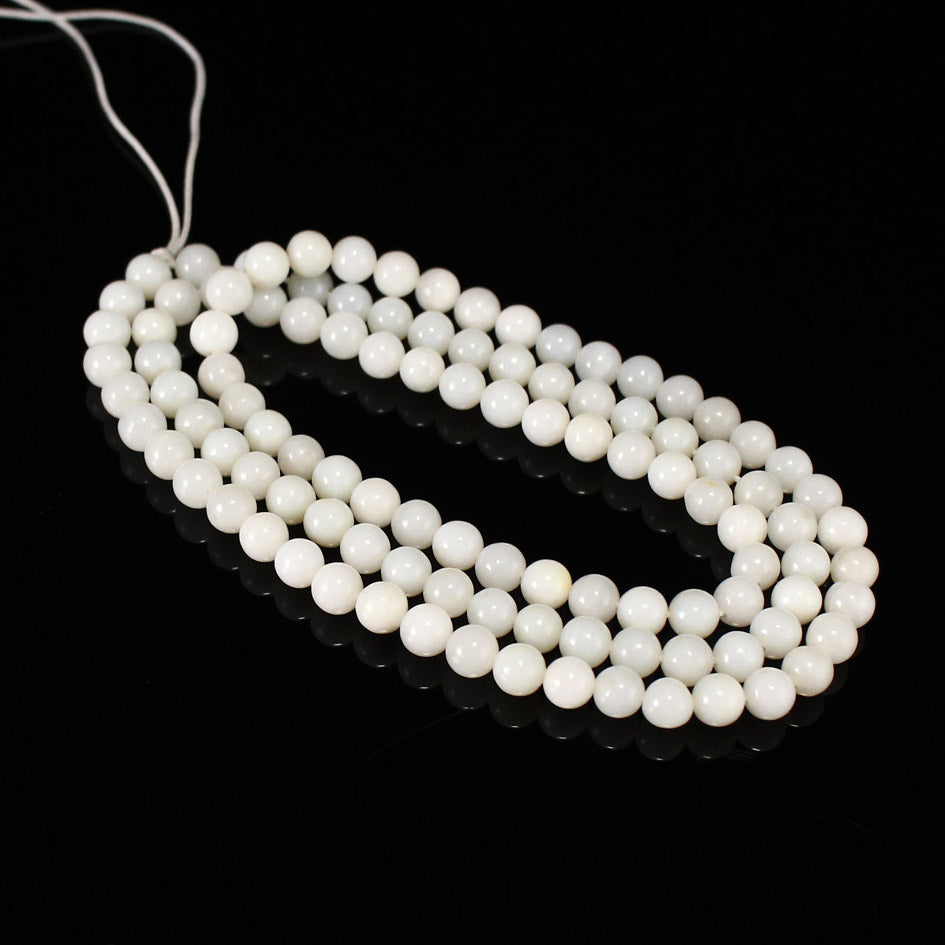 White Jade Beads Necklace