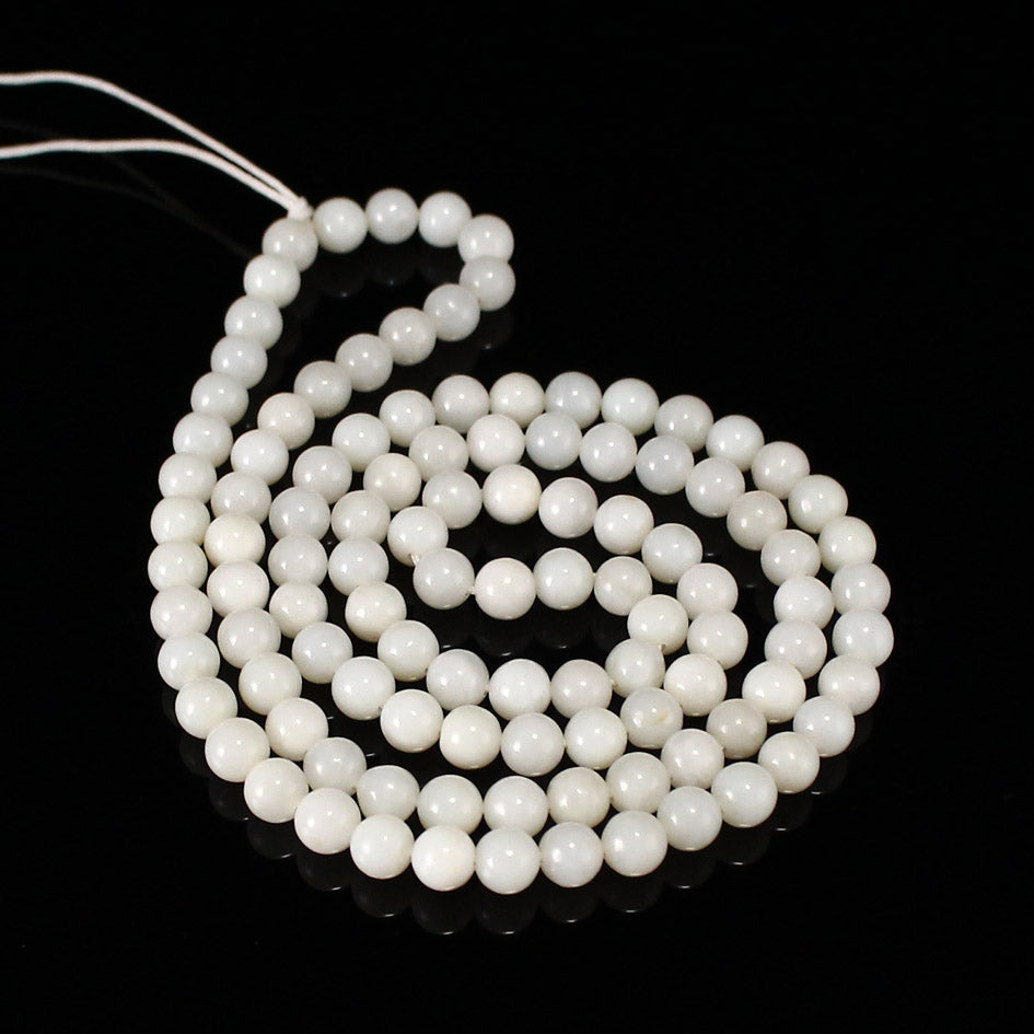 White Jade Beads Necklace