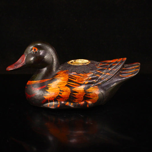 Old Chinese Lacquerware Duck Ink Tank