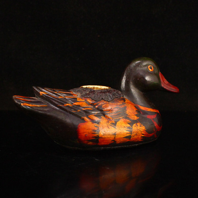 Old Chinese Lacquerware Duck Ink Tank