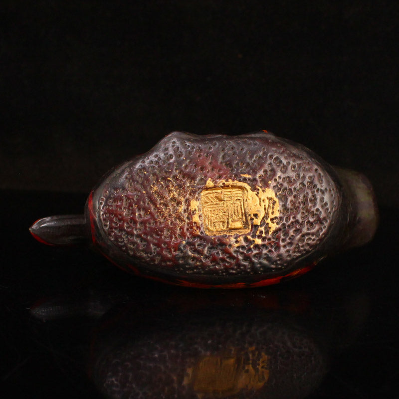 Old Chinese Lacquerware Duck Ink Tank