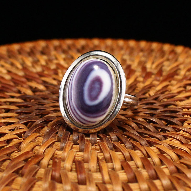 Beautiful Silver Inlay Shell Ring