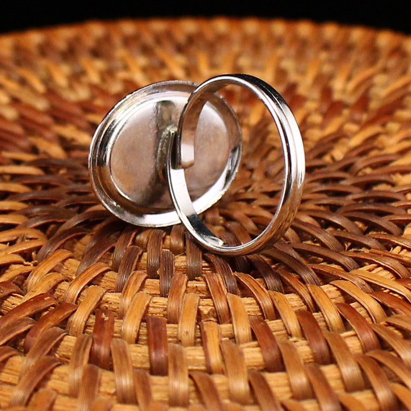 Beautiful Silver Inlay Shell Ring