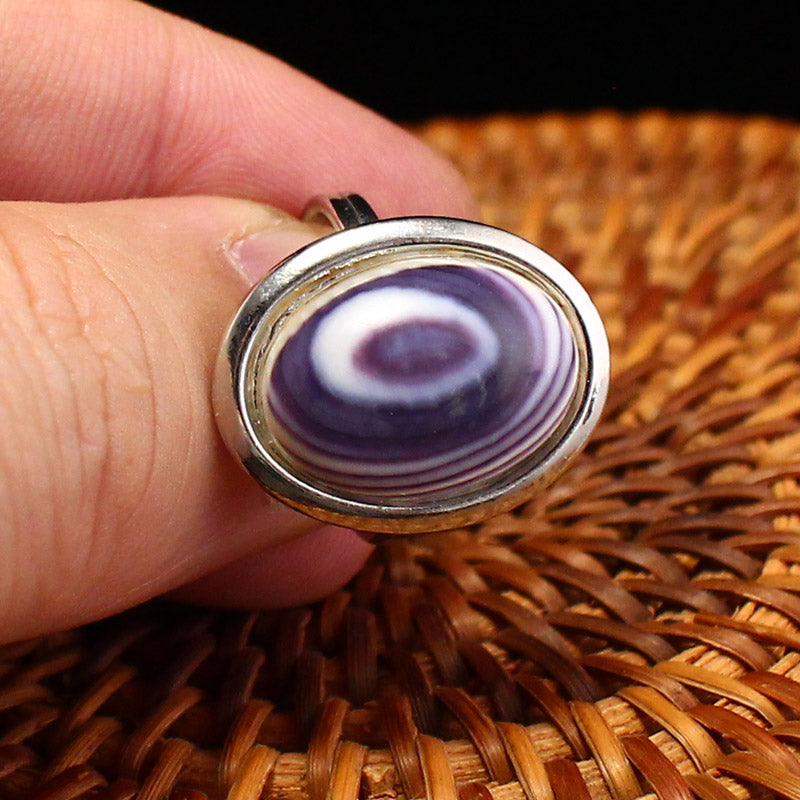 Beautiful Silver Inlay Shell Ring