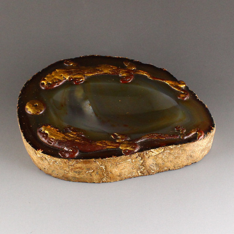 Vintage Agate Chi Dragon Inkstone