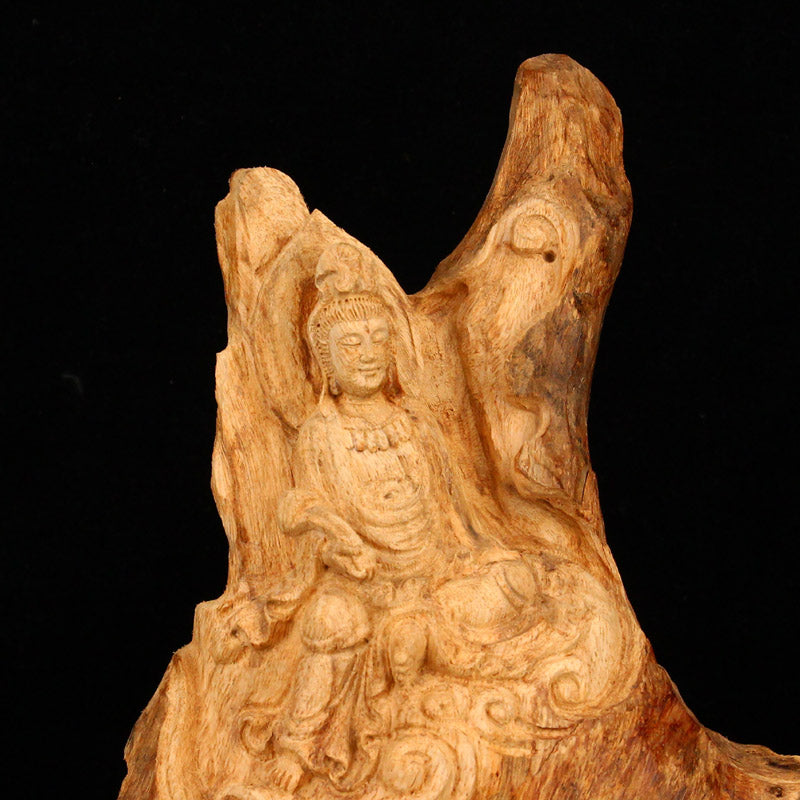 Chenxiang Wood Carved Kwan-yin Statue