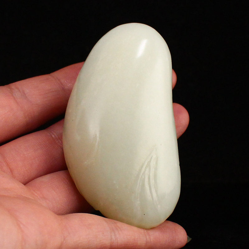 Chinese Natural Hetian Jade Fortune Goldfish Pendant w Certificate