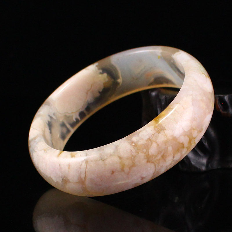 Inside Diameter 56 MM Shuicao Agate Bracelet w Certificate