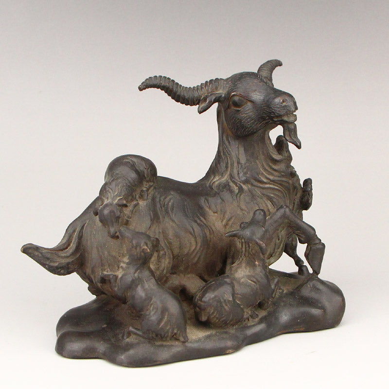 Chinese Bronze Fortune Sheep Statue