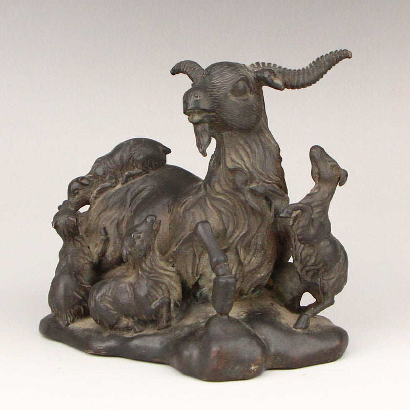 Chinese Bronze Fortune Sheep Statue