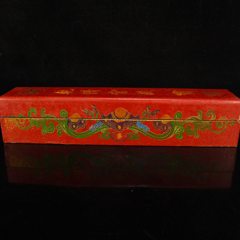 Chinese Watercolour On Xuan Paper Painting w Lacquerware Box