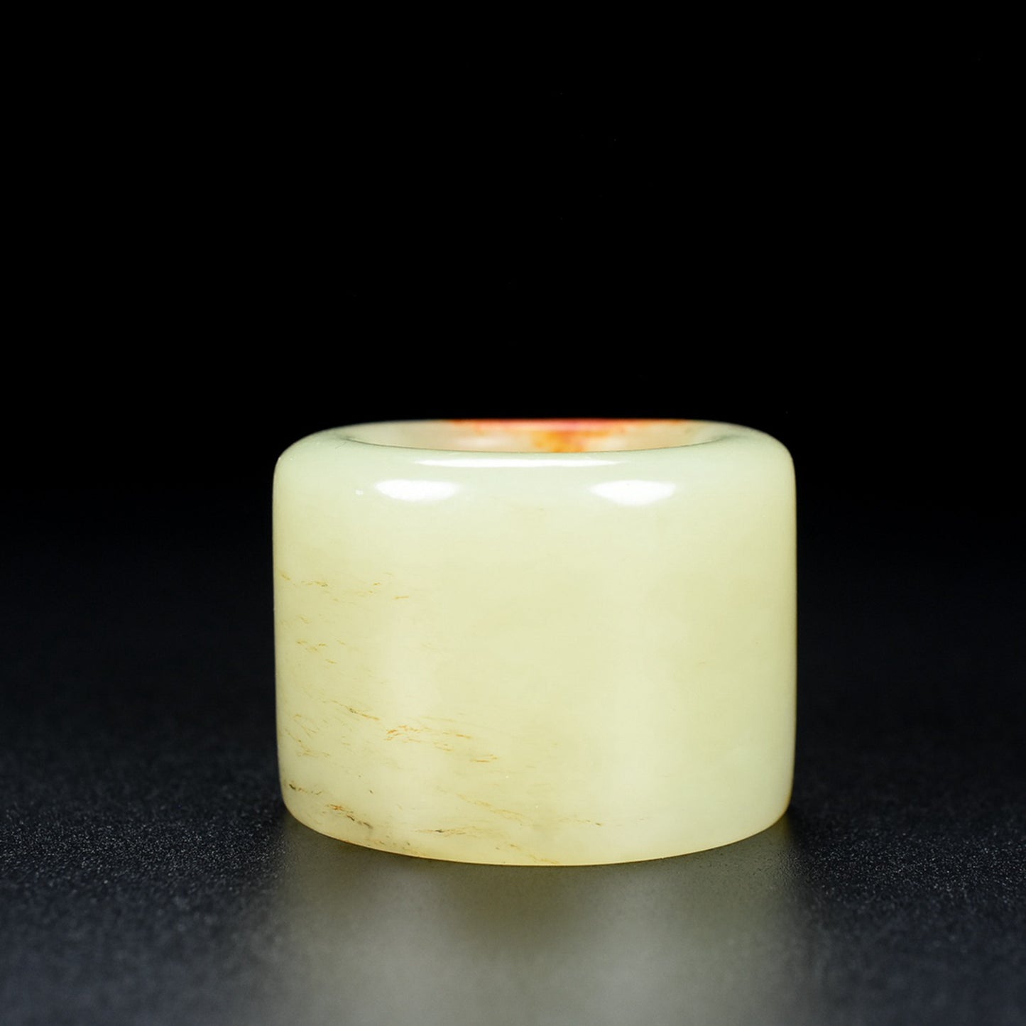 Old Chinese Hetian Jade Thumb Ring