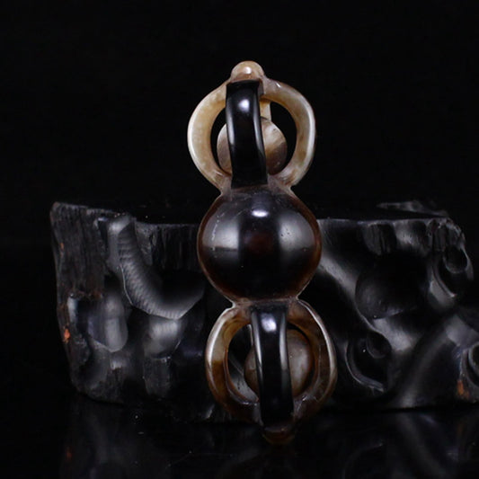 Tibetan Buddhism DZI Agate Pestle XiangMo Pendant