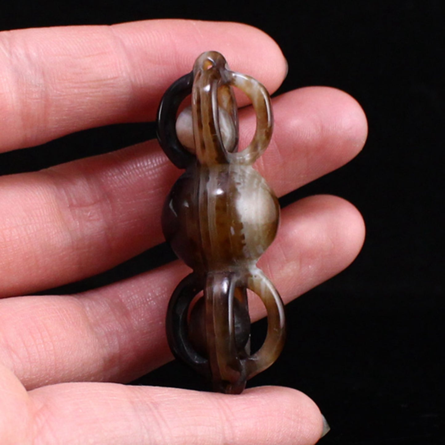 Tibetan Buddhism DZI Agate Pestle XiangMo Pendant