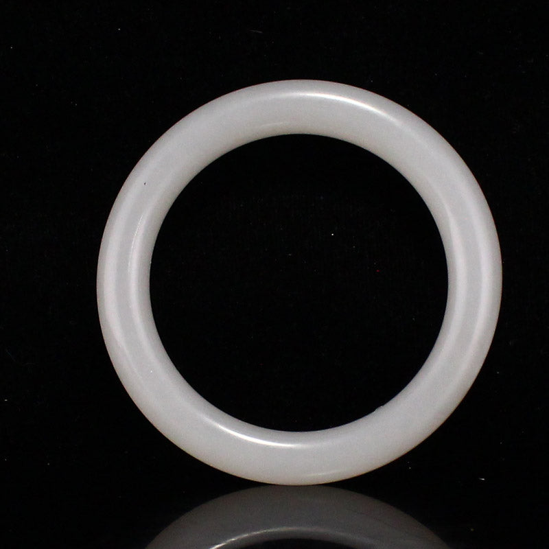 Inside Diameter 57 mm Chinese Natural White Hetian Jade Bracelet