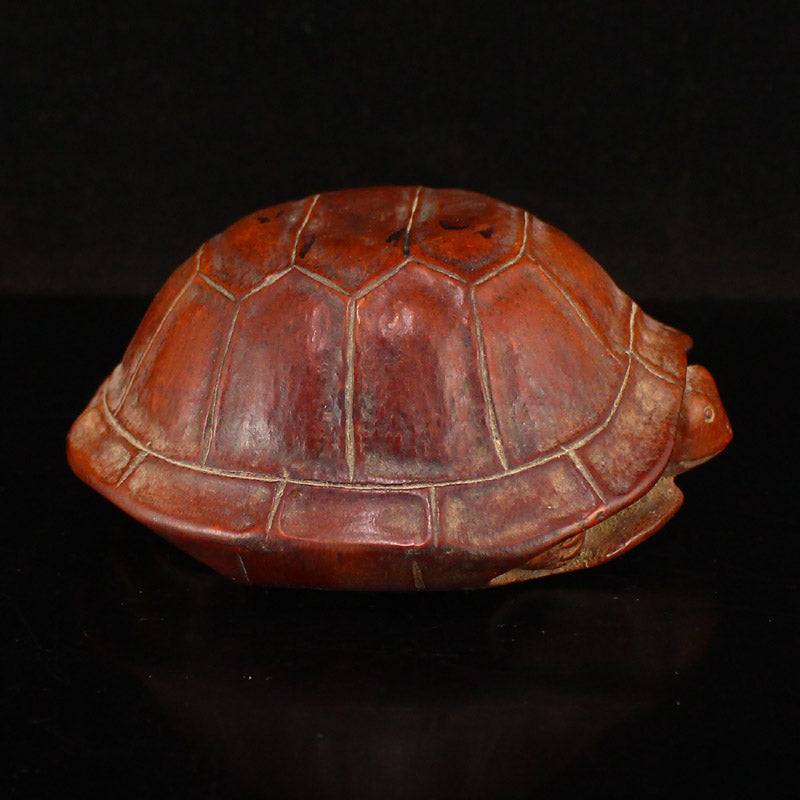 Chinese Bamboo Long Life Turtle Statue