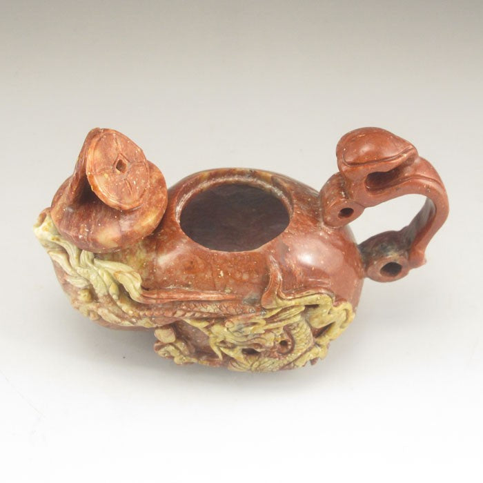 Chinese Shoushan Stone Teapot w Dragon