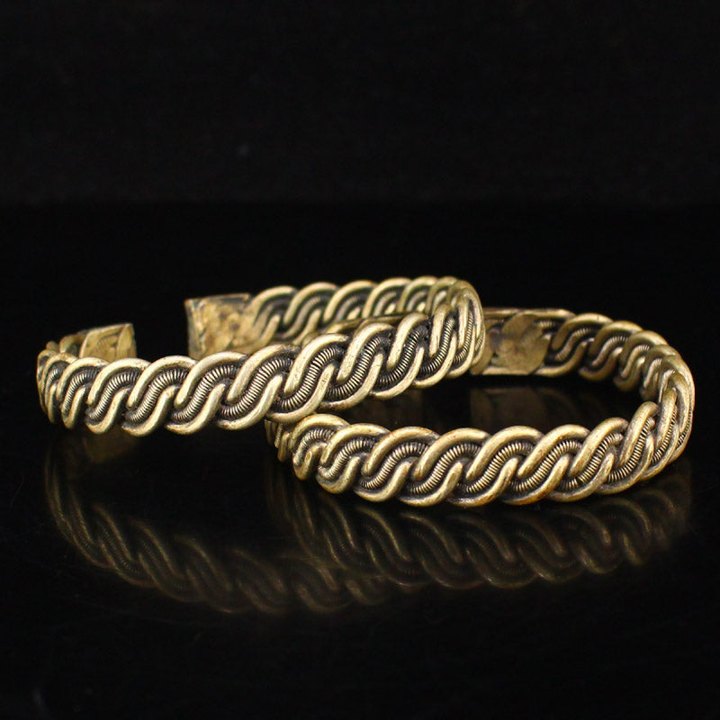 A Pair Old Brass Bracelet