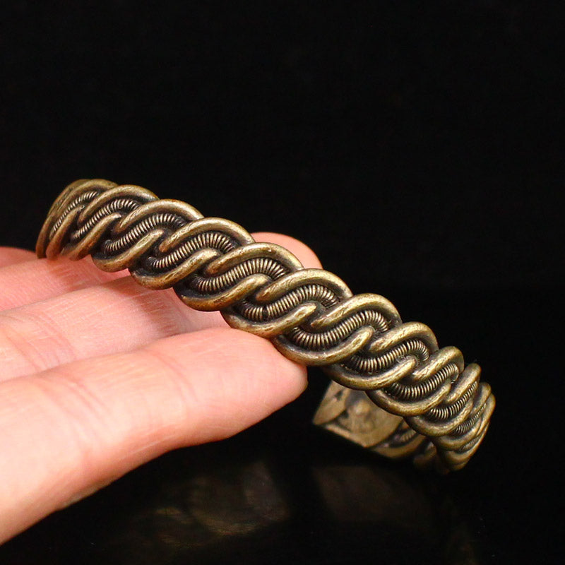 A Pair Old Brass Bracelet