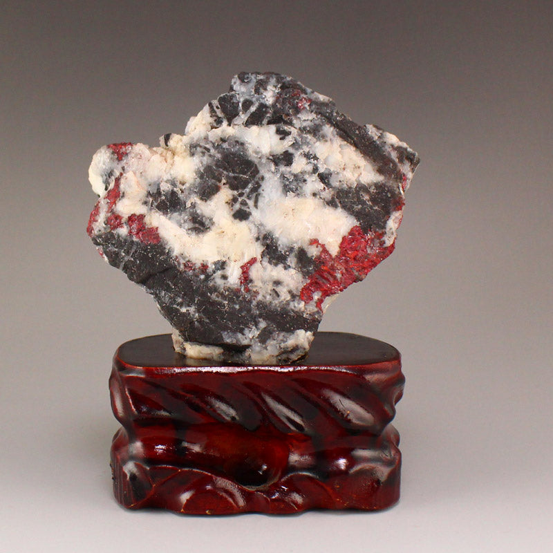 Chinese Natural Cinnabar Stone Original Stone Statue