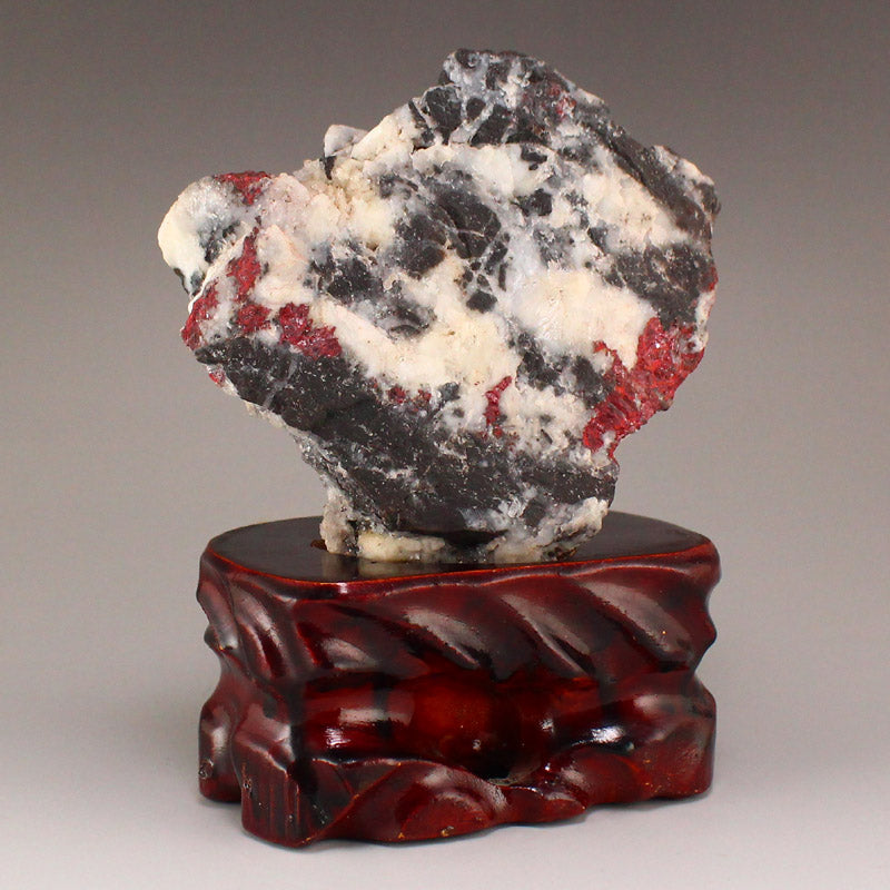 Chinese Natural Cinnabar Stone Original Stone Statue