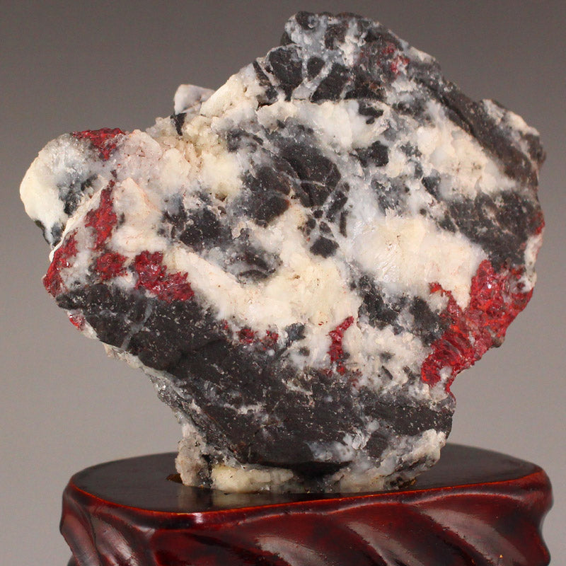 Chinese Natural Cinnabar Stone Original Stone Statue