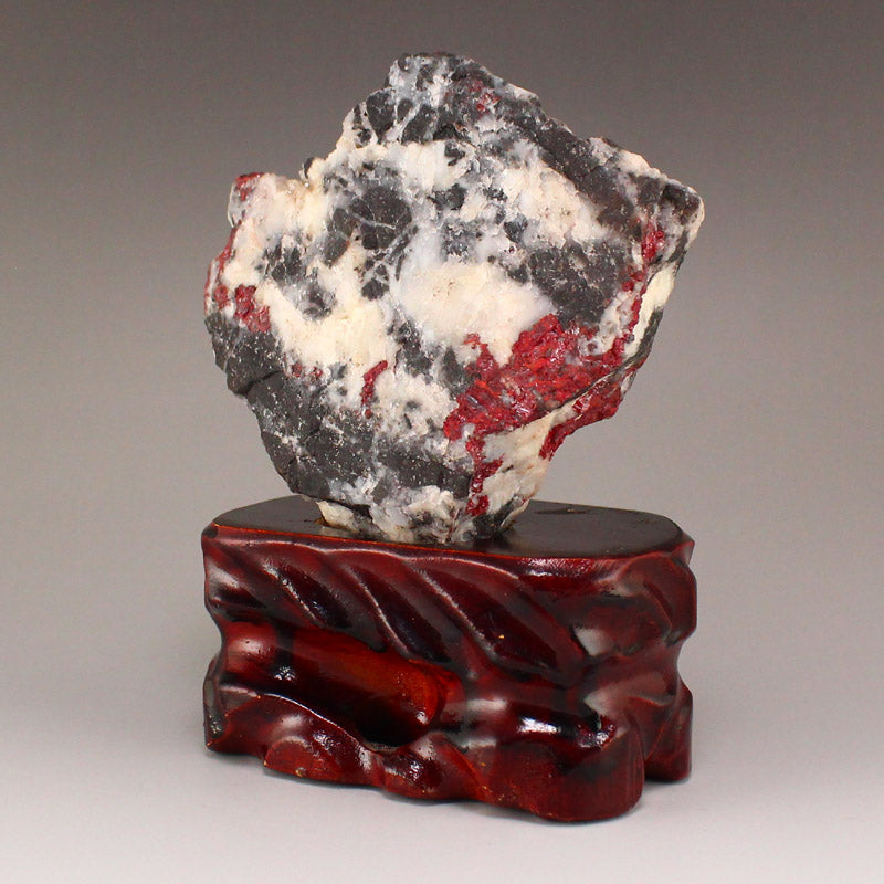 Chinese Natural Cinnabar Stone Original Stone Statue