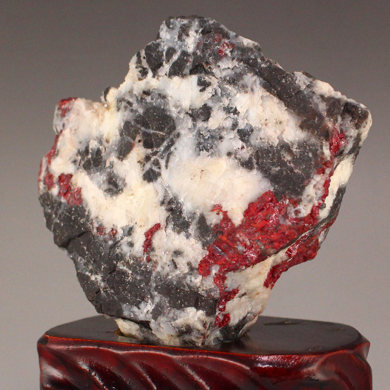 Chinese Natural Cinnabar Stone Original Stone Statue