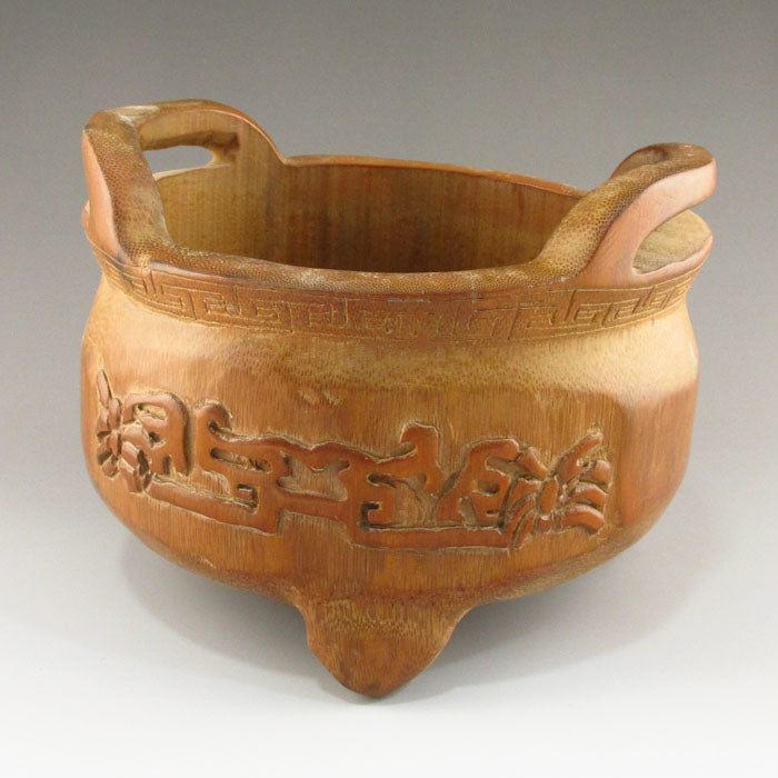 Chinese Bamboo Double Ears Incense Burner