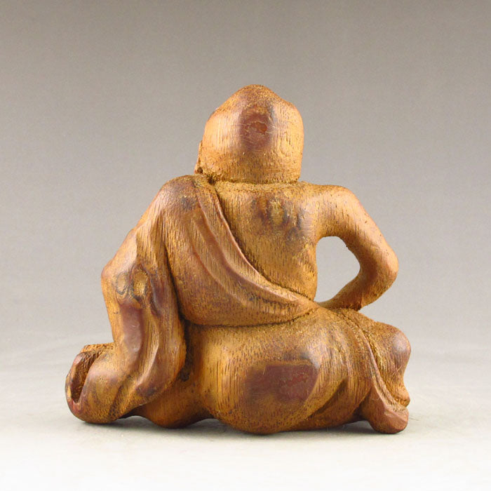 Chinese Bamboo Root Buddhism Arhat Statue