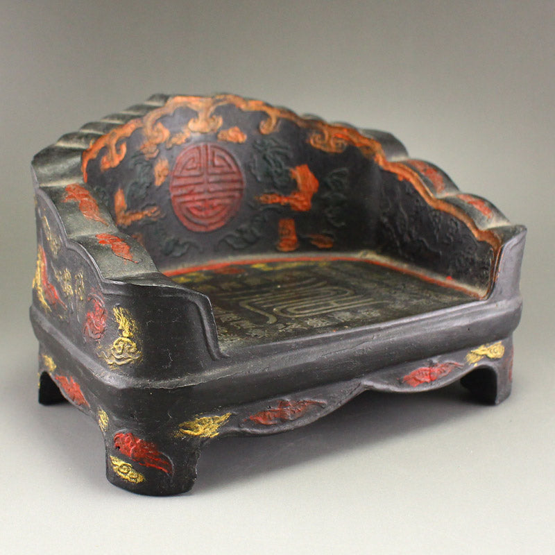 Vintage Chinese Gilt Gold Lacquerware Ink Rest