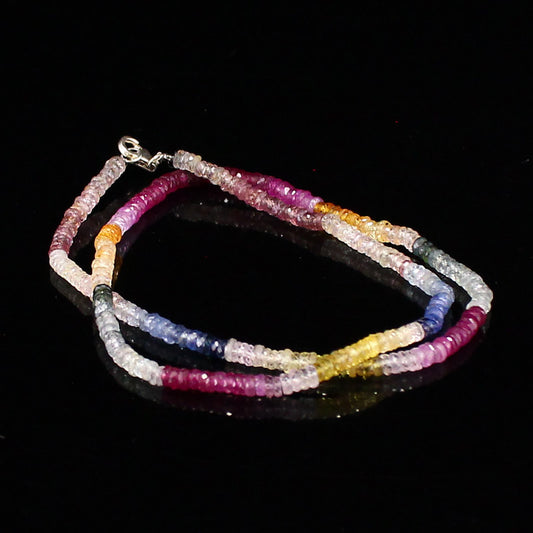 Beautiful Multi-coloured Tourmaline Beads Necklace