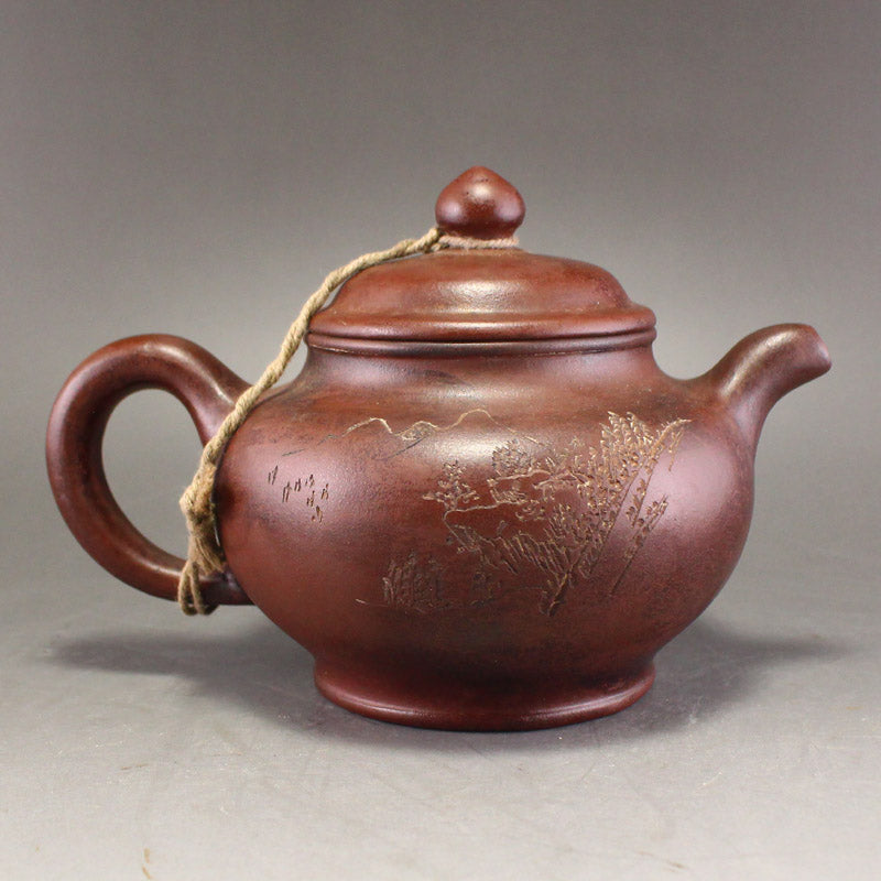 Vintage Yixing Zisha Clay Teapot w Artist Signed