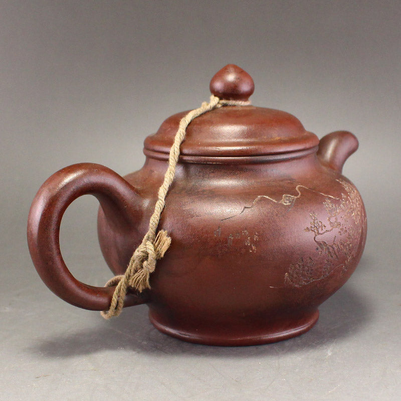 Vintage Yixing Zisha Clay Teapot w Artist Signed