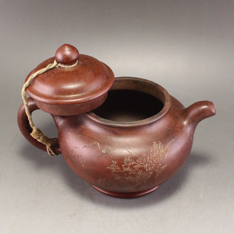 Vintage Yixing Zisha Clay Teapot w Artist Signed