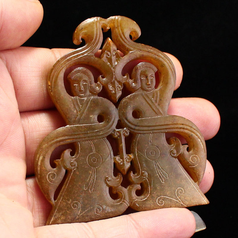 Old Chinese Hetian Jade Pendant