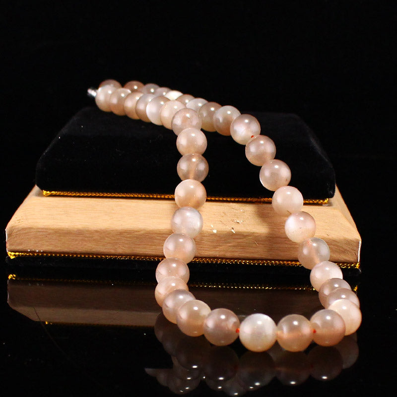 10MM Bead Moonstone Beads Necklace