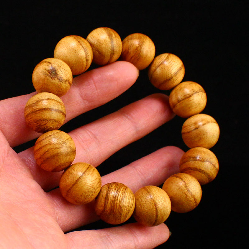 17 MM Chenxiang Wood Beads Bracelet